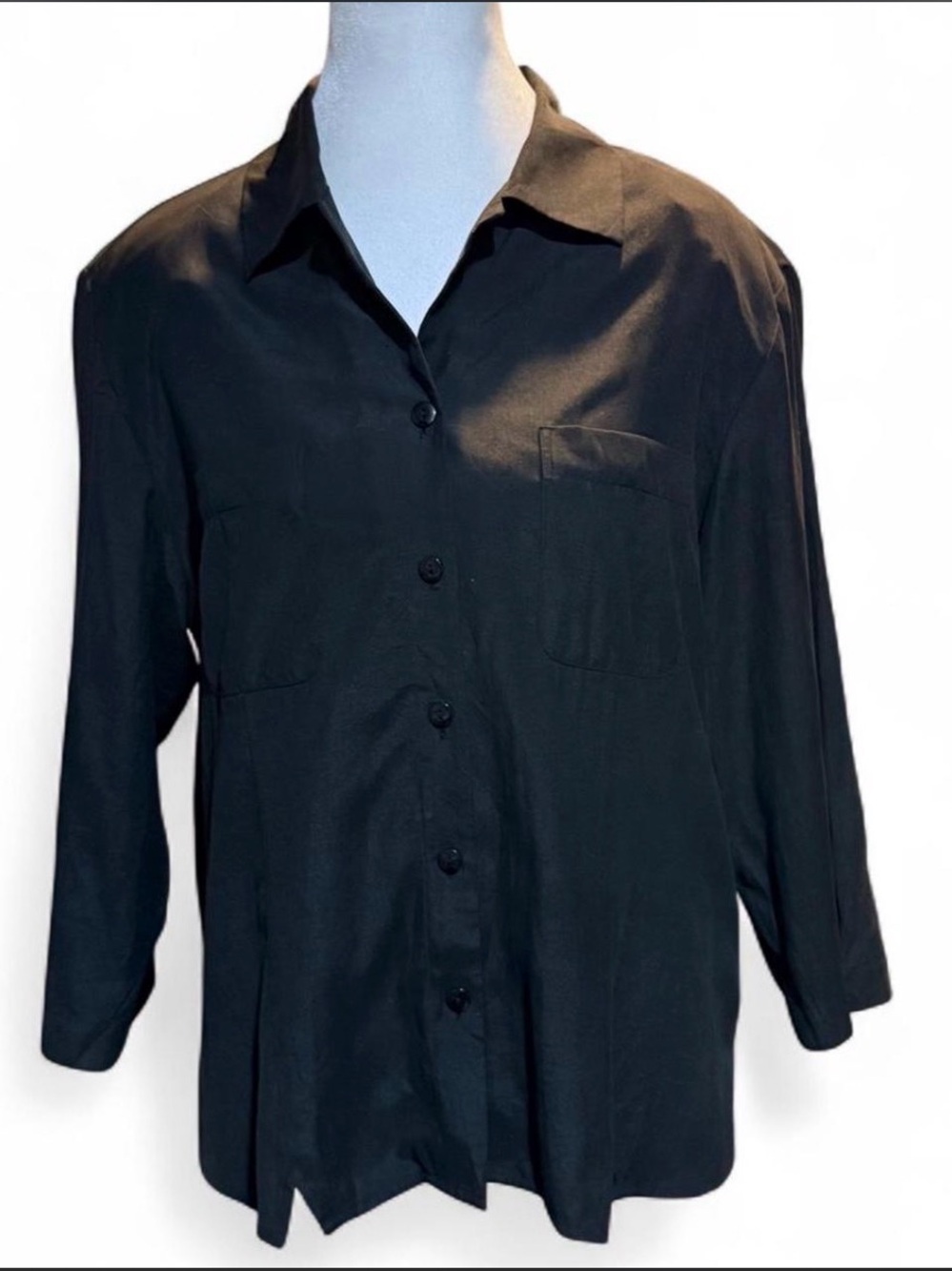 Vintage Lexicon 100 percent Silk Button Down Blouse